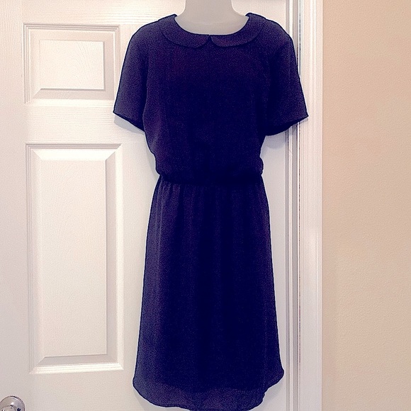 Modcloth Dresses & Skirts - Navy cinched waist mini dress